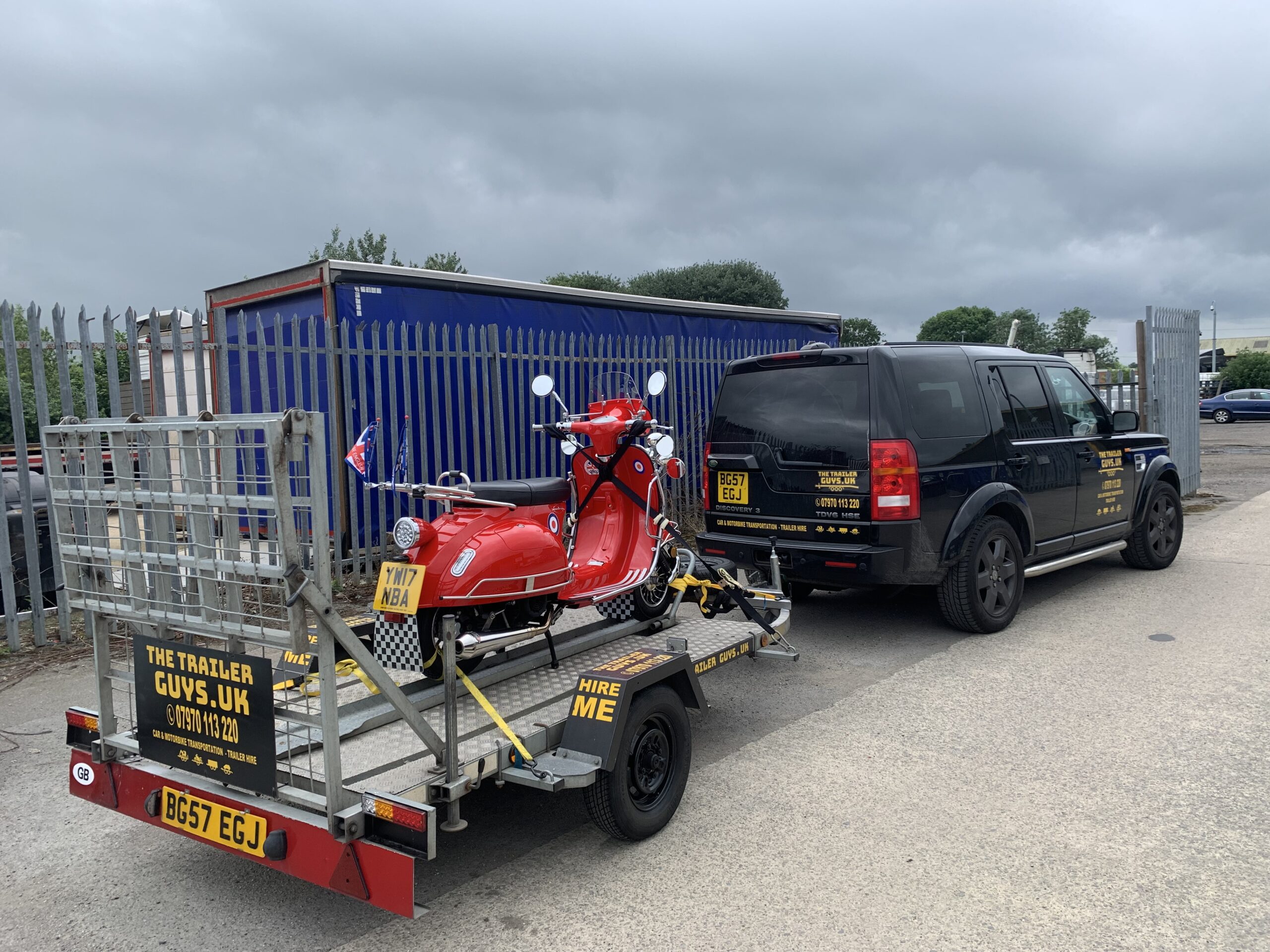 Single Axle Motorcycle Trailer – Large