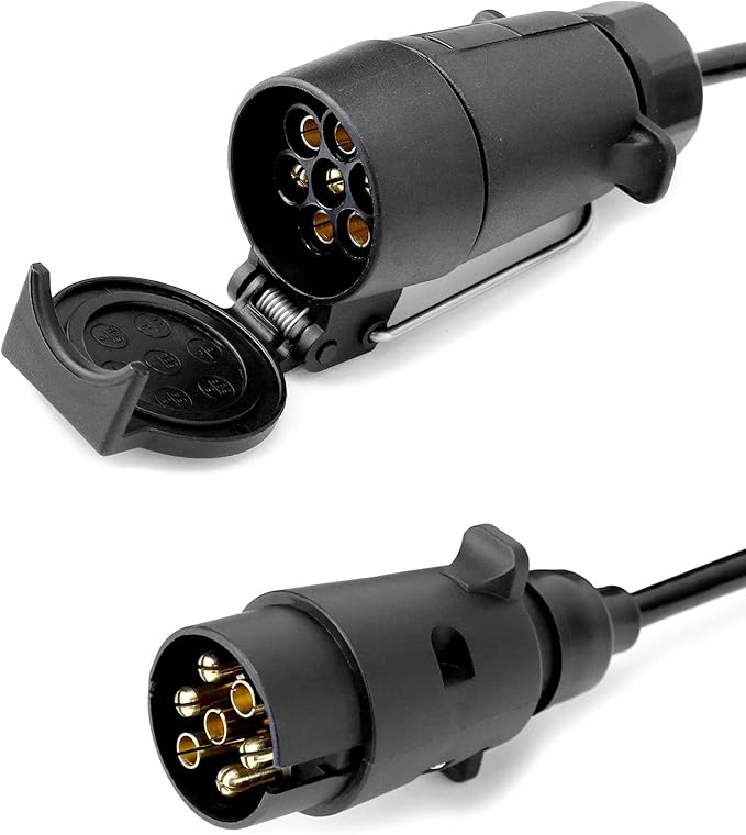 QWORK® 3 Meter 7 Pin Trailer Light Board Extension