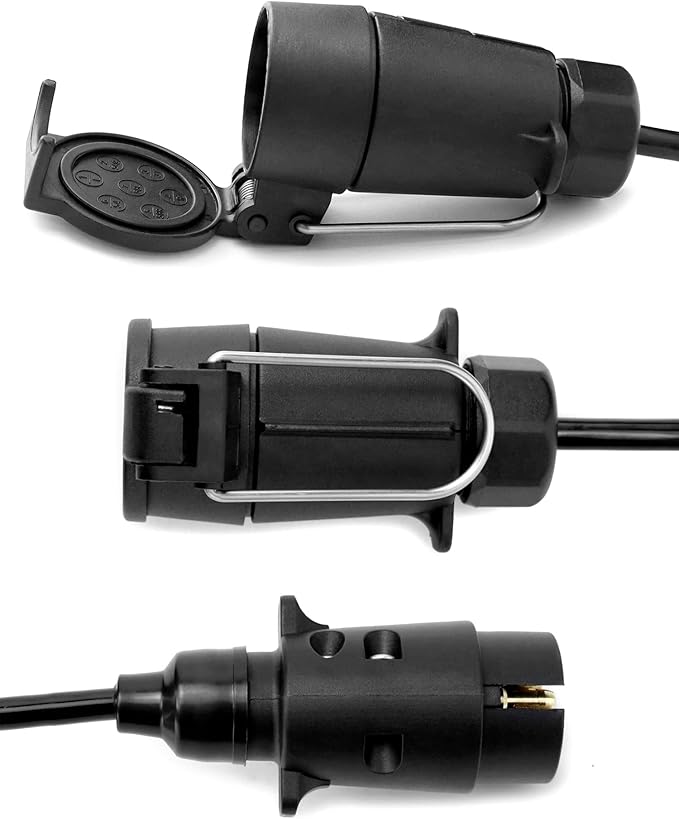 QWORK® 3 Meter 7 Pin Trailer Light Board Extension