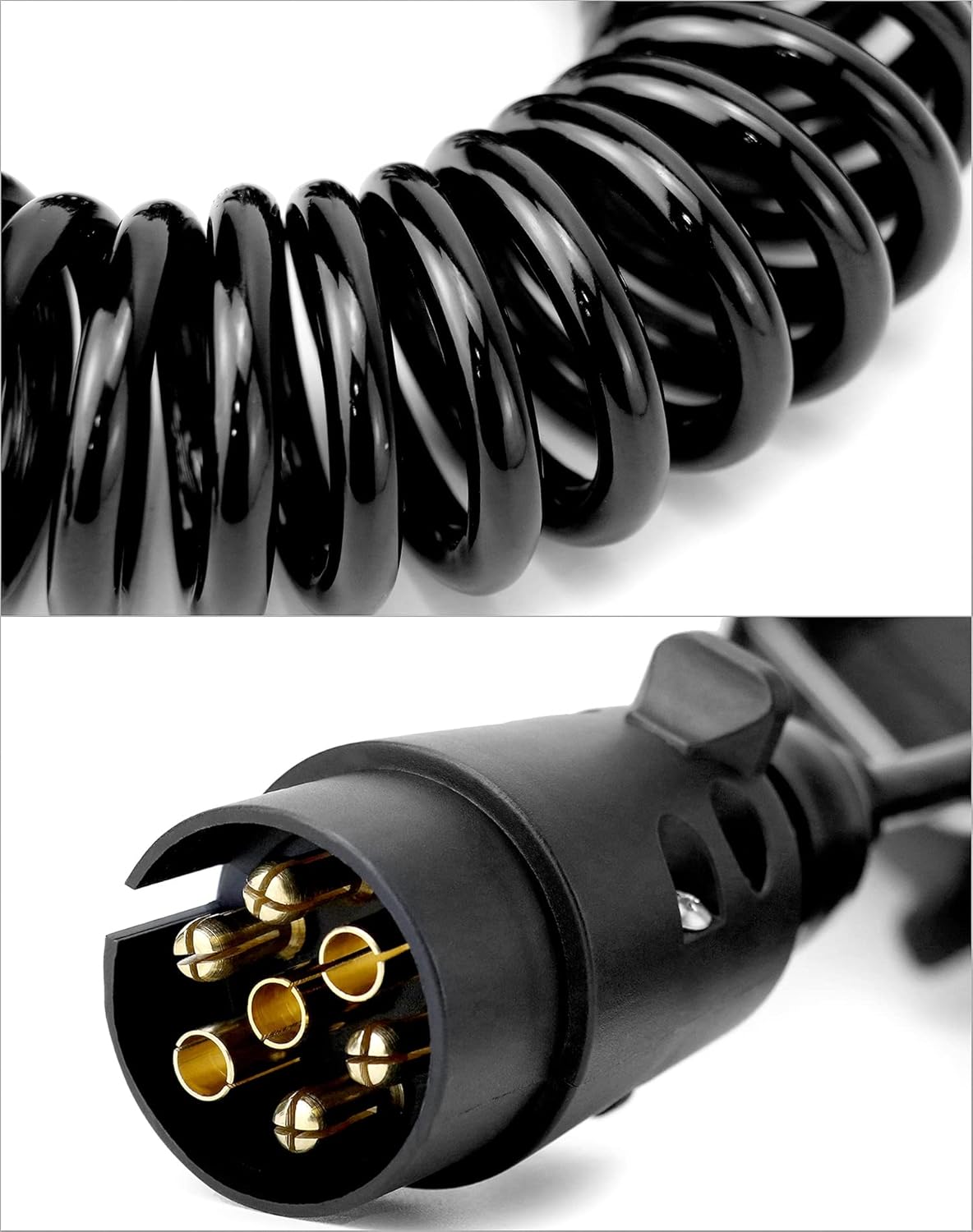 QWORK® 3 Meter 7 Pin Trailer Light Board Extension