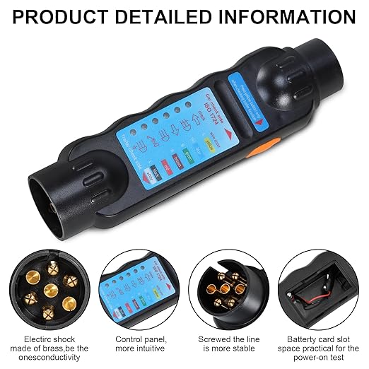 Voilamart 13Pin/7 Pin Trailer Tester Plug Socket